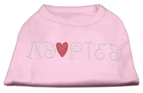 Adopted Rhinestone Shirt Light Pink XXXL(20)