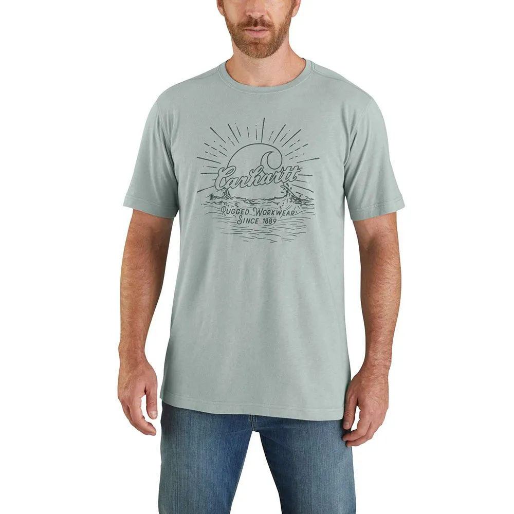 Carhartt&#x20;104546&#x20;Southern&#x20;water&#x20;graphic&#x20;t-shirt&#x20;-&#x20;Blue&#x20;cast
