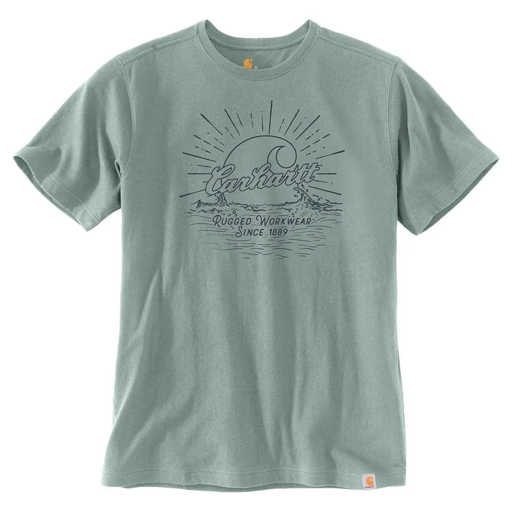Carhartt&#x20;104546&#x20;Southern&#x20;water&#x20;graphic&#x20;t-shirt&#x20;-&#x20;Blue&#x20;cast