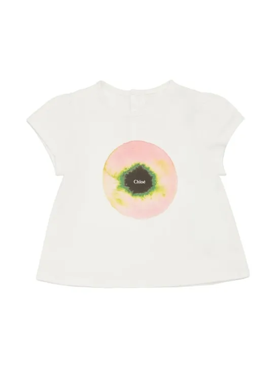 Chloé   Cotton t-shirt &amp; linen shorts 