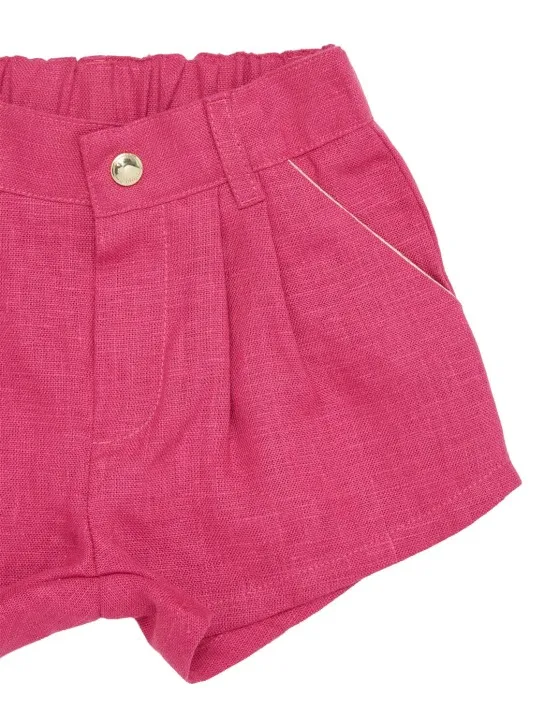 Chloé   Cotton t-shirt &amp; linen shorts 