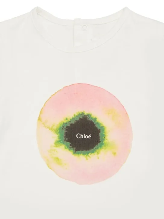 Chloé   Cotton t-shirt &amp; linen shorts 