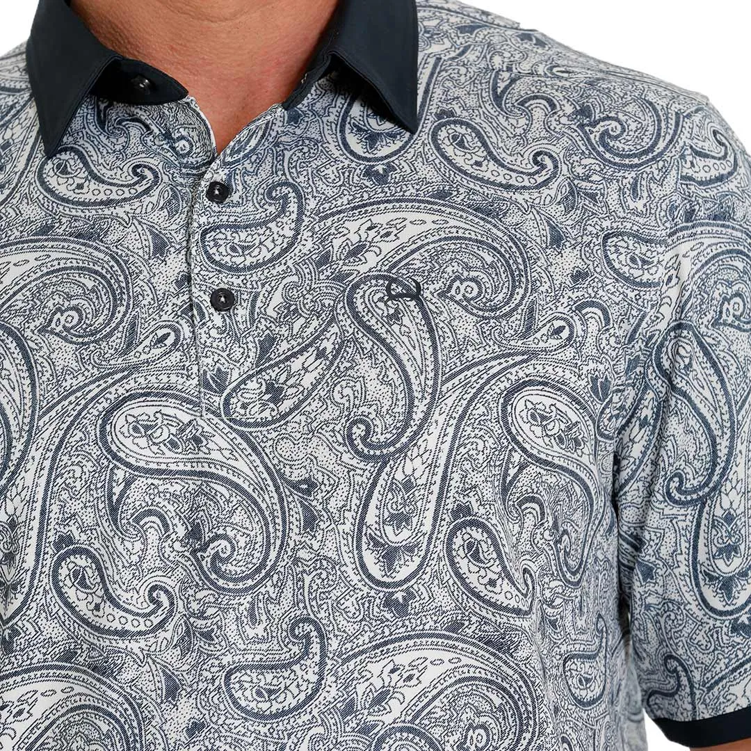 Cinch Men's ArenaFlex Paisley Print Polo