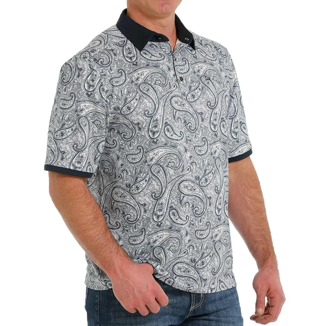 Cinch Men's ArenaFlex Paisley Print Polo