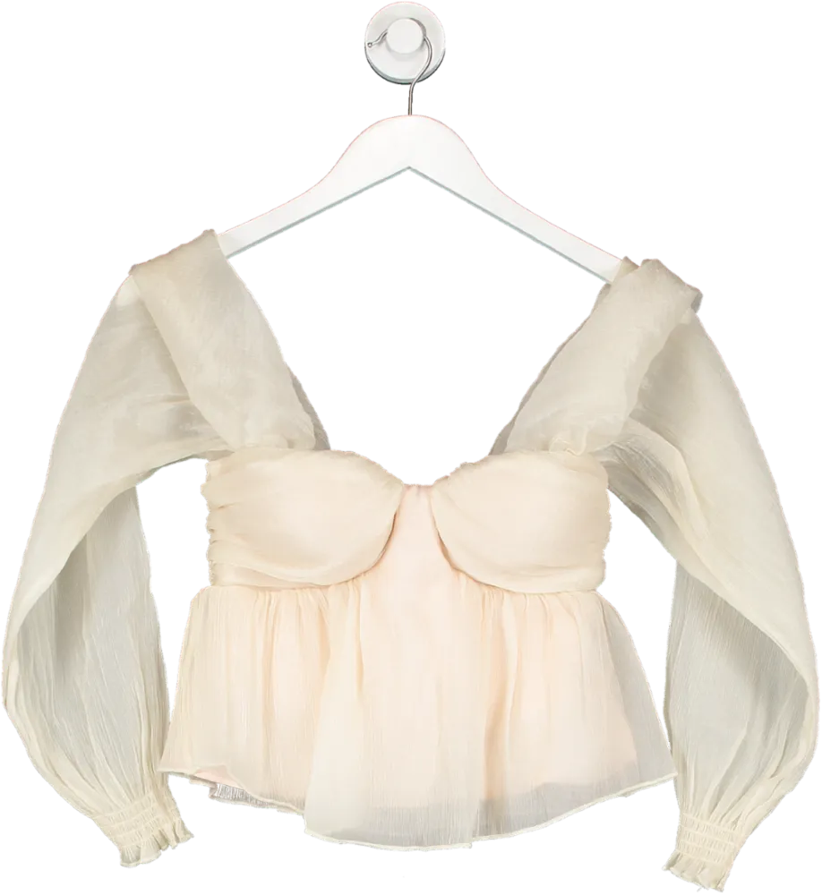 House of Harlow 1960 Cream Burna Blouse UK XXS