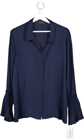Kobi Halperin Blue Silk Blouse UK M