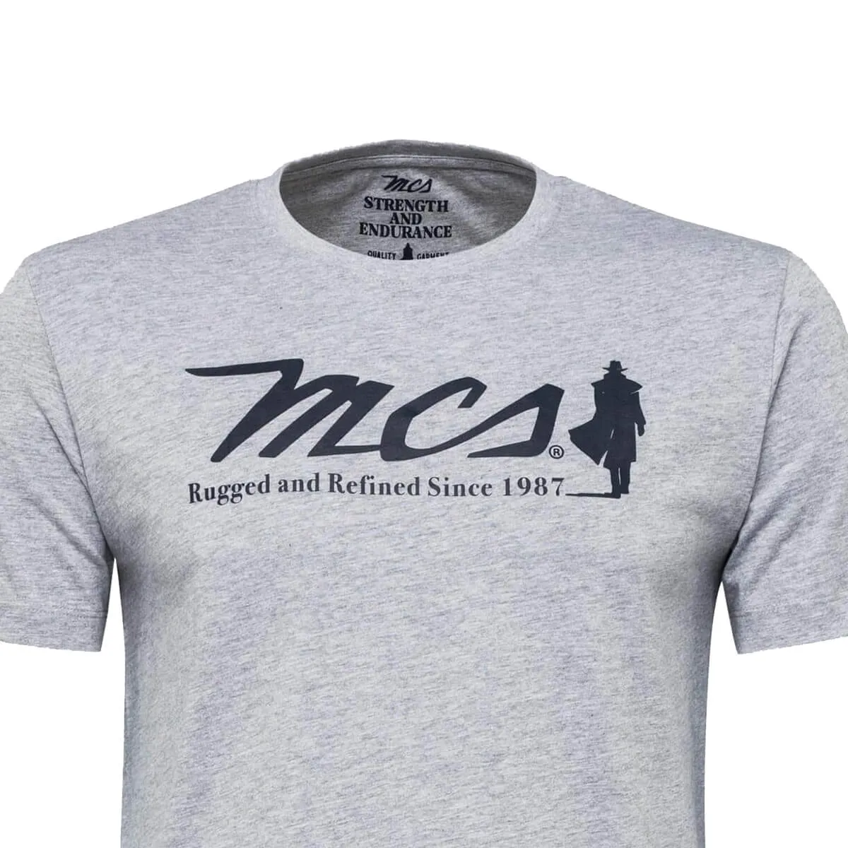 MCS t-shirt uomo colore grigio con stampa