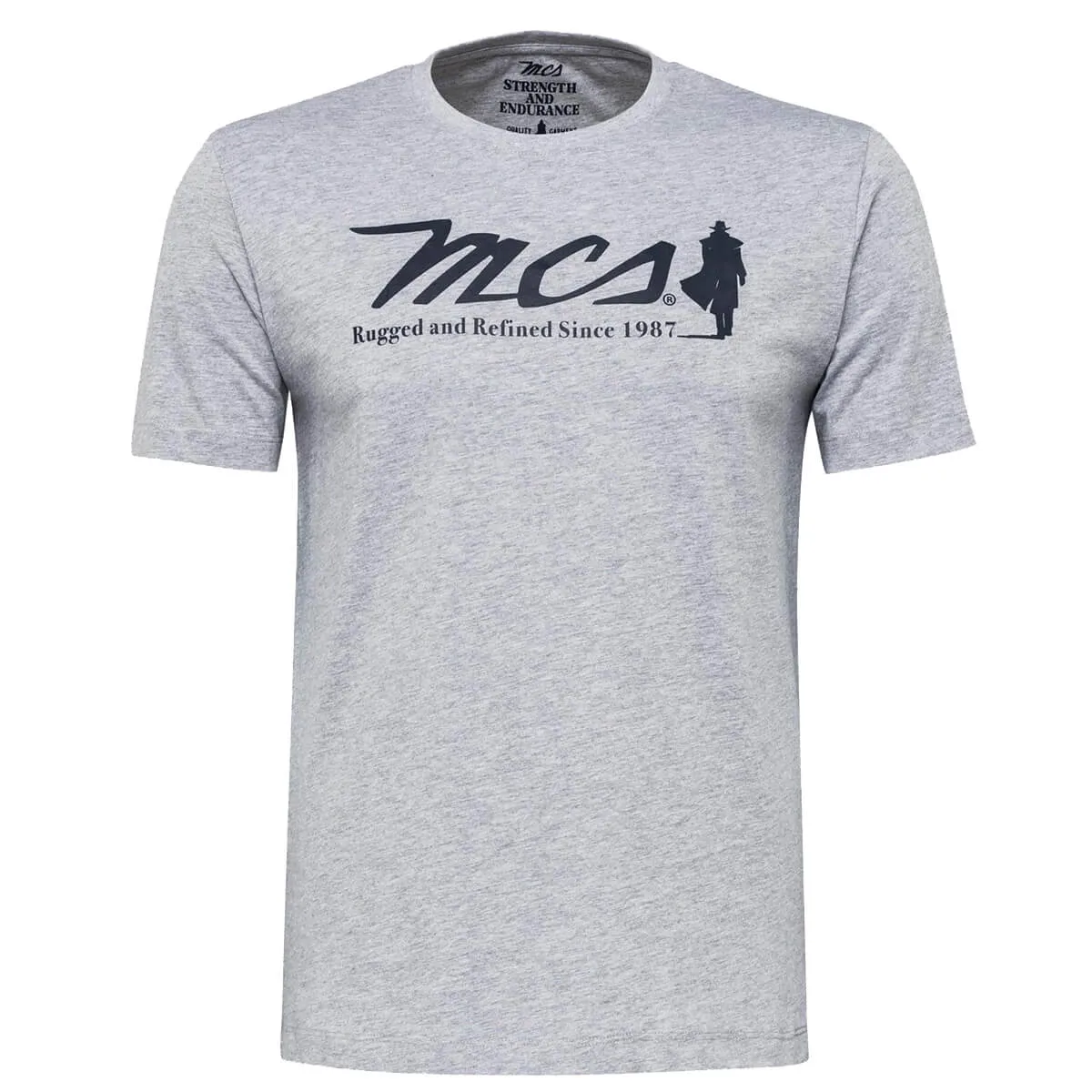 MCS t-shirt uomo colore grigio con stampa