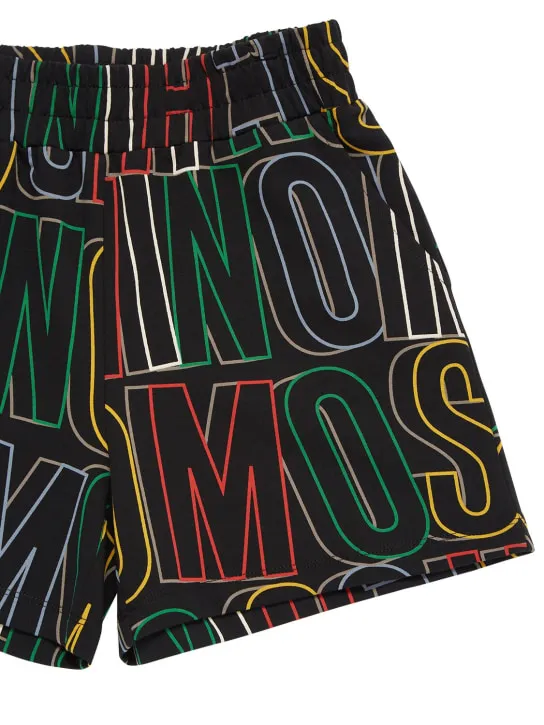 Moschino   Cotton jersey cropped t-shirt &amp; shorts 