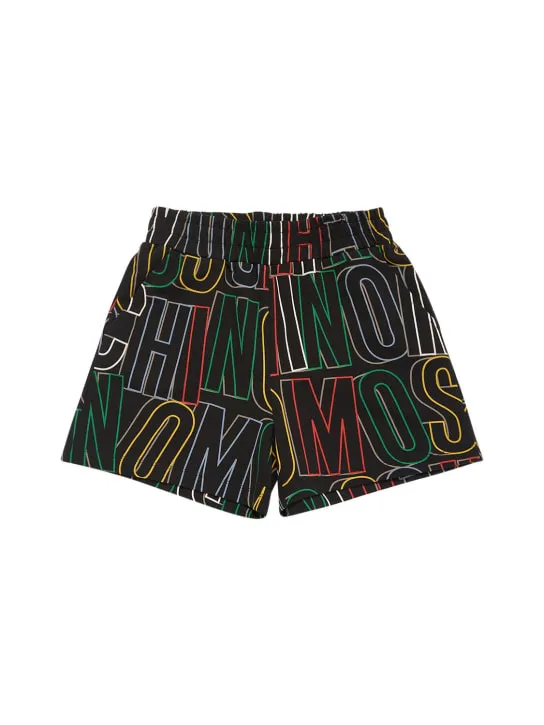Moschino   Cotton jersey cropped t-shirt &amp; shorts 