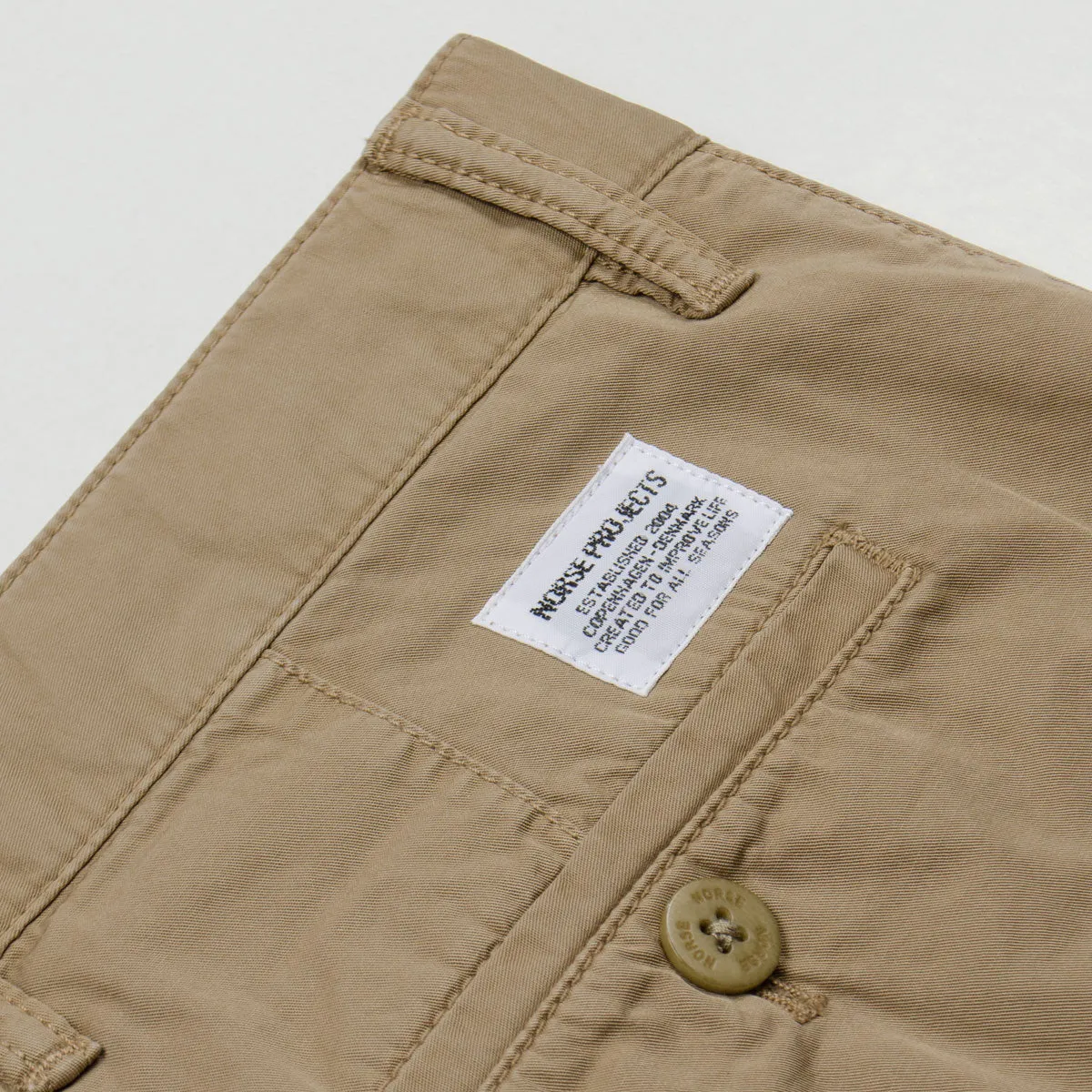 Norse Projects - Aros Light Twill Shorts - Utility Khaki