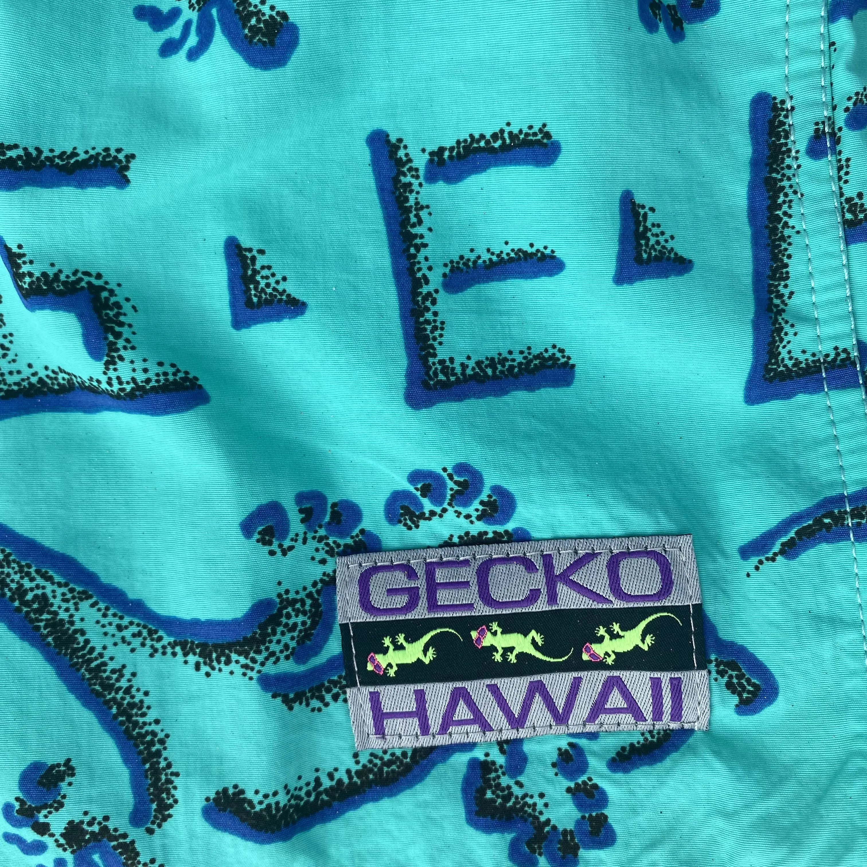 Original Neon Mint/Pink Split Petro Volley Shorts