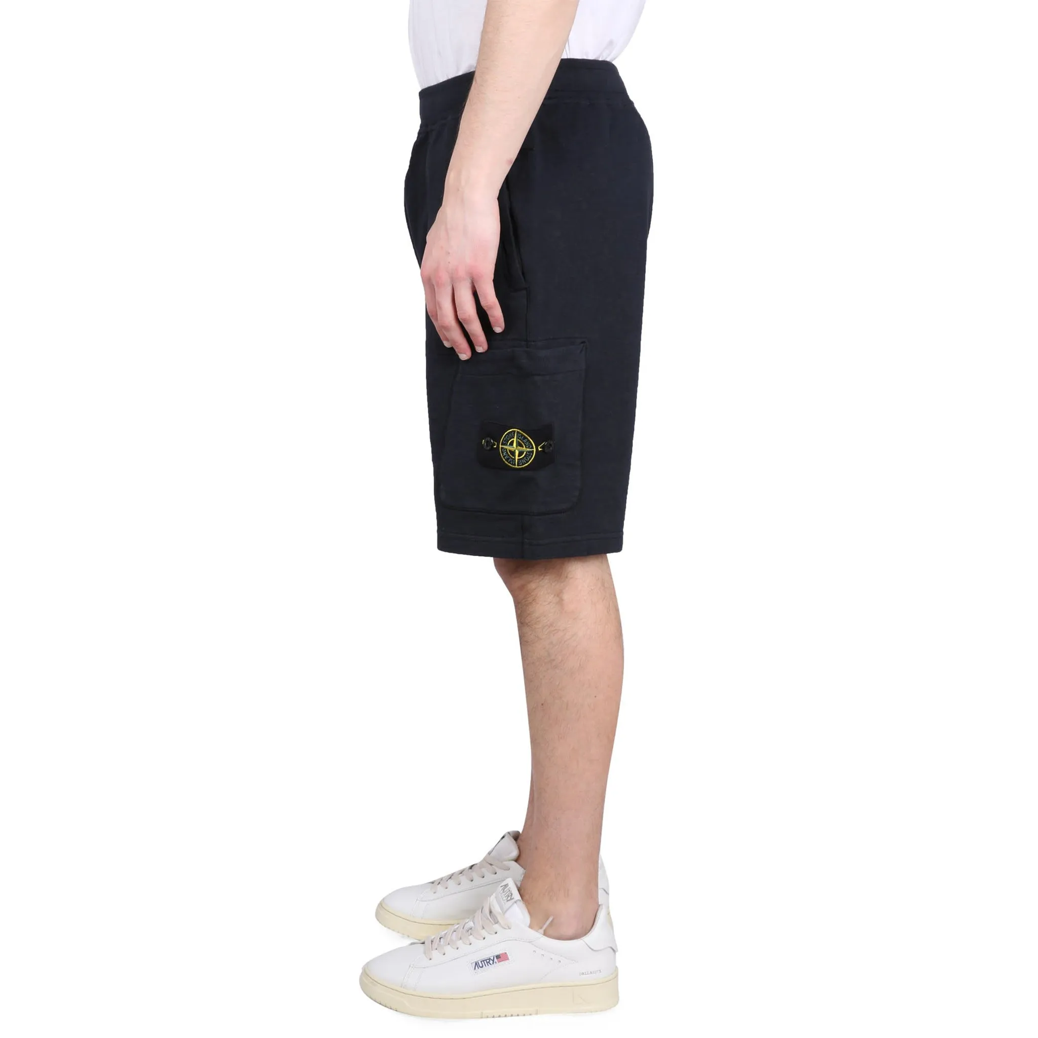 Stone Island Bermuda Cotton Shorts Blue