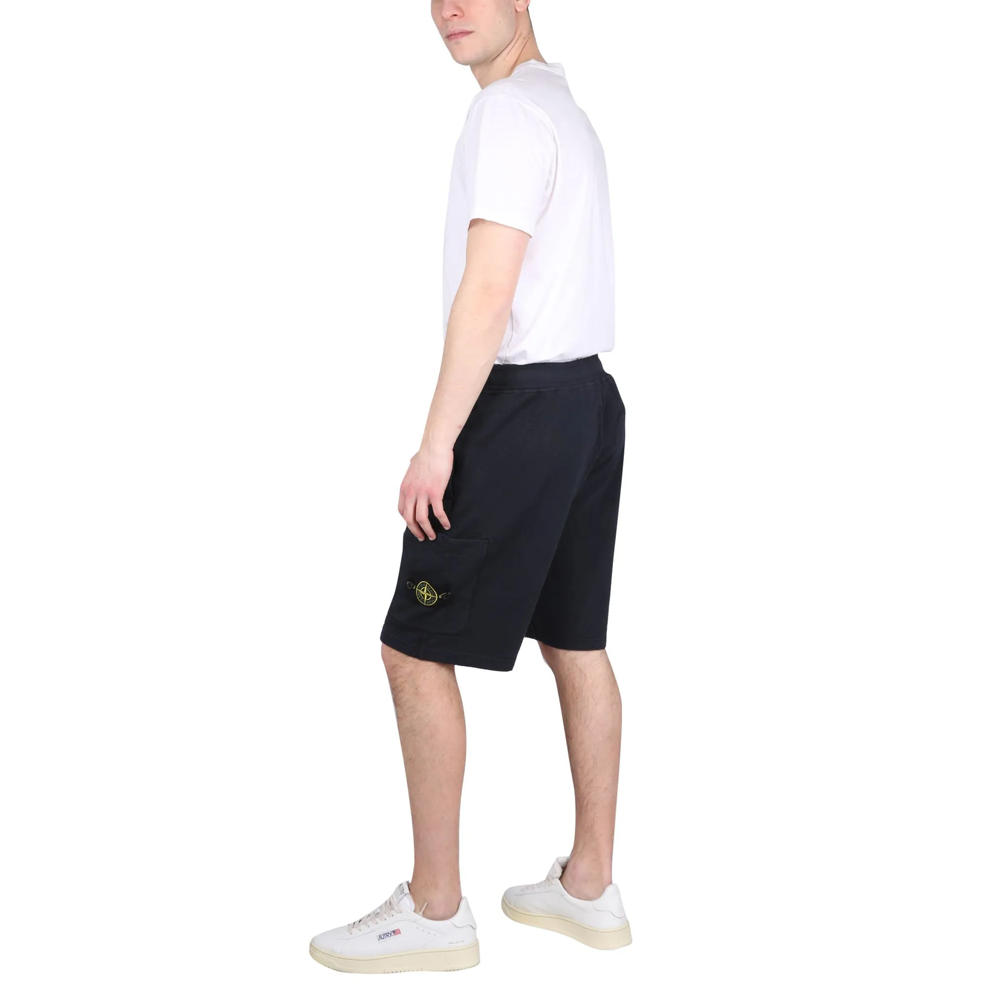 Stone Island Bermuda Cotton Shorts Blue