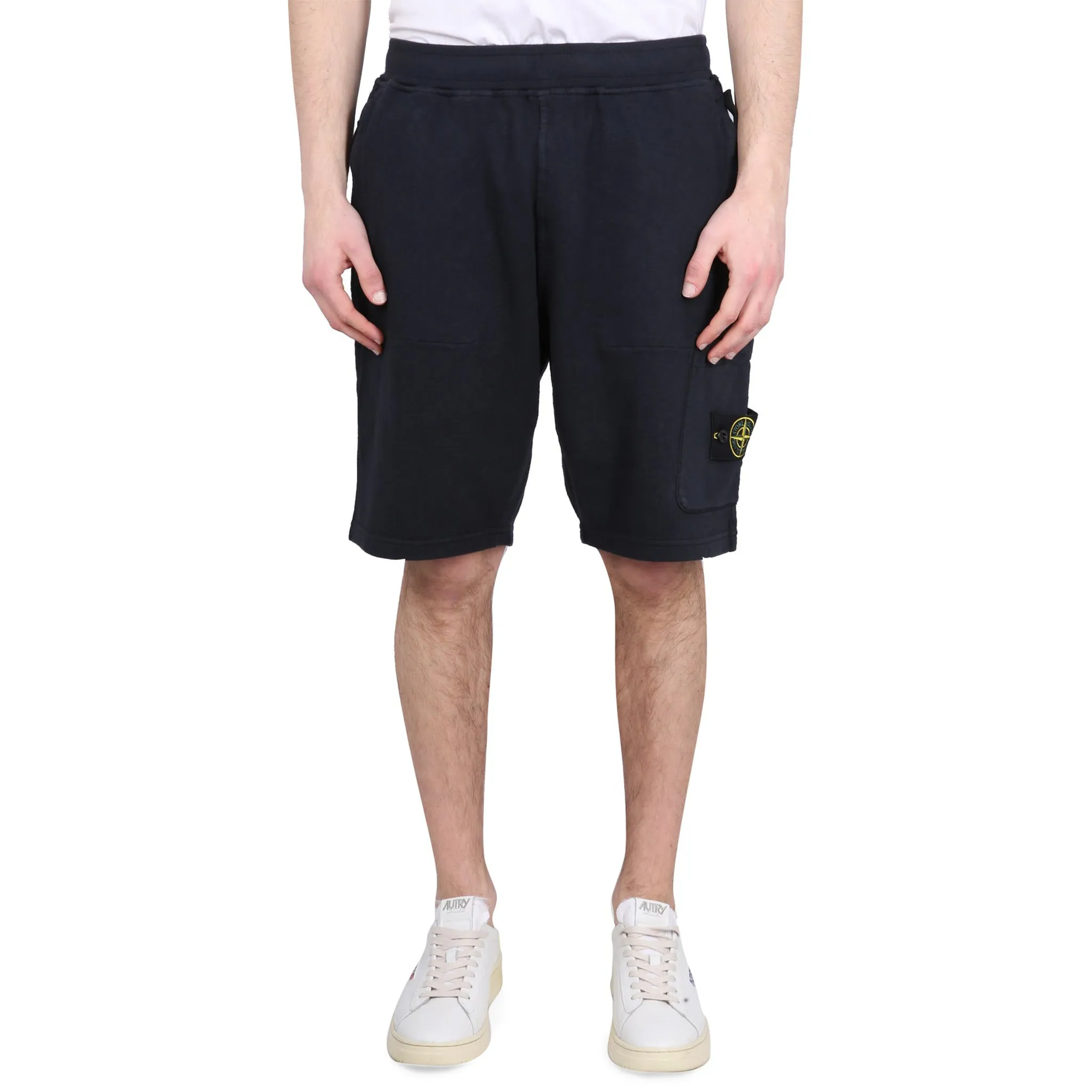Stone Island Bermuda Cotton Shorts Blue