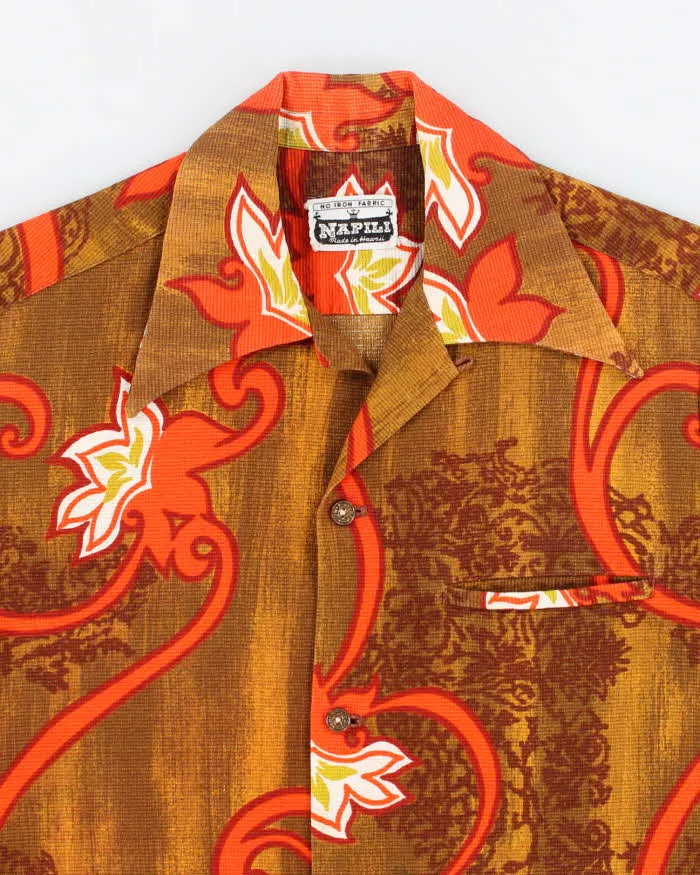 Vintage Men's Napili Floral Hawaiian Print Shirt - L